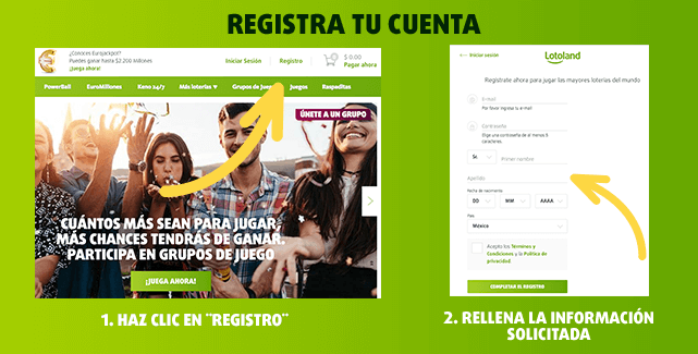 Teaser - Pasos para  registrar una cuenta en Lotoland y jugar la lotería