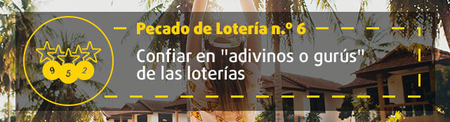 Teaser n.º 6 sobre error de la lotería - Confiar en adivinos o gurús de la lotería